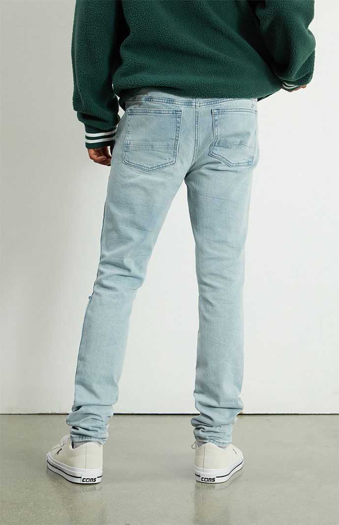 Light Ripped Stacked Skinny Jeans