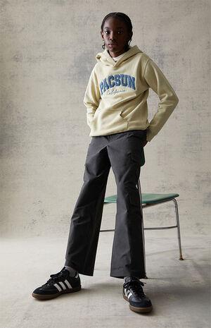 Black Baggy Cargo Pants image number 1