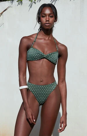 Polka Dot Kalilah Bandeau Bikini Top image number 1
