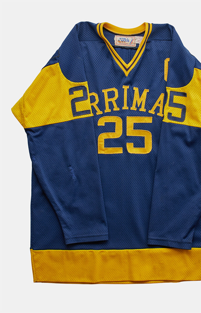 PS VINTAGE '80s Merrimack Hockey Jersey V-neck Graphic Top