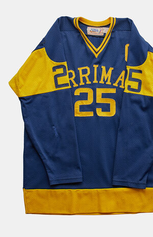 '80s Merrimack Hockey Jersey V-neck Graphic Top image number 2