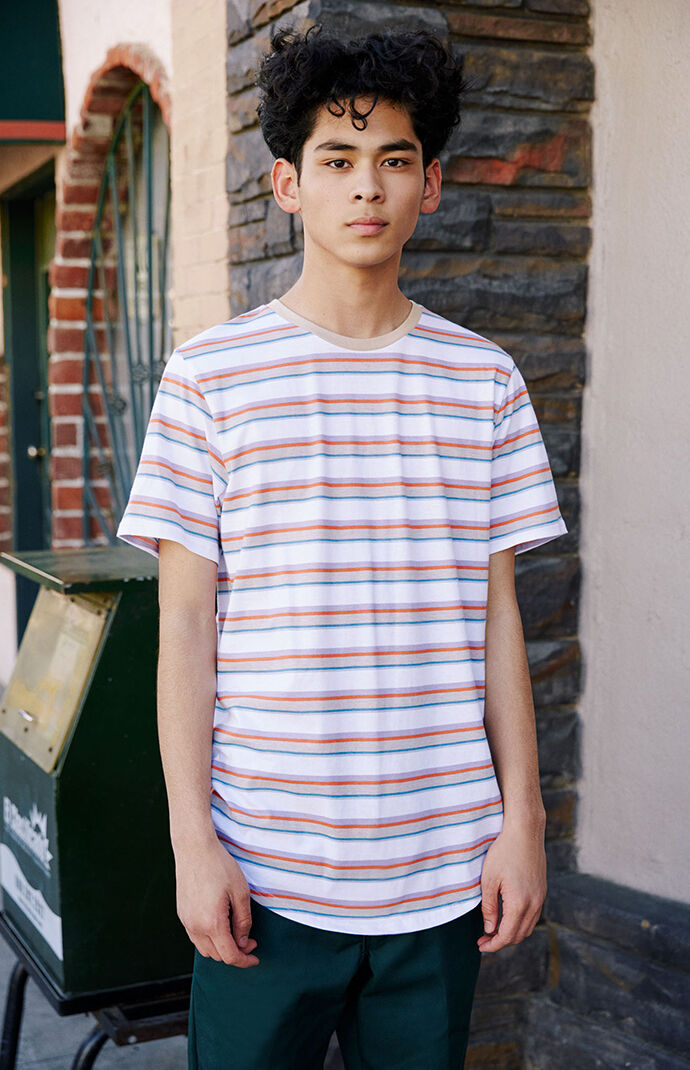 Bizo Striped Scallop T-Shirt