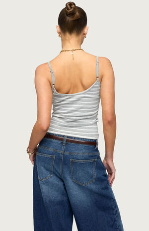 Layered Contrast Striped Tank Top image number 3