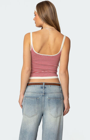 Saylor Striped Knit Tank Top image number 5