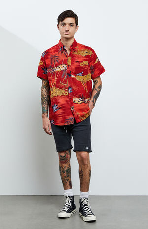 Antique Cutoff Drawstring Shorts image number 5