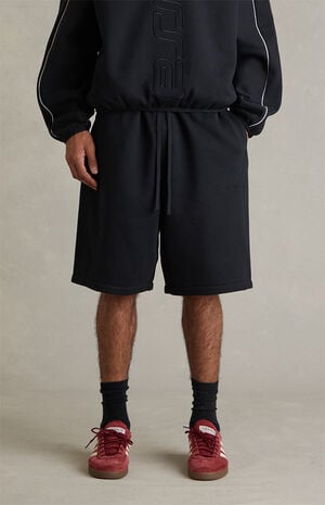 Vintage Black Active Trace Relaxed Sweat Shorts image number 3