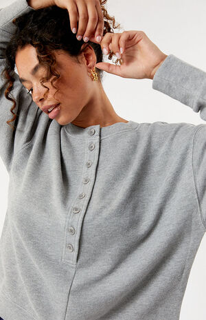 Fireside Easy Henley Sweatshirt image number 2