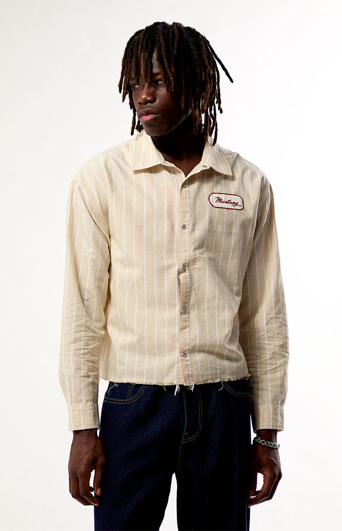 FORD Stang Striped Long Sleeve Shirt
