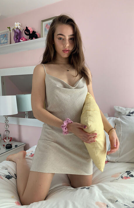 Cowl Neck Mini Dress