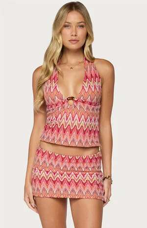 Saha Knit Halter Top image number 1