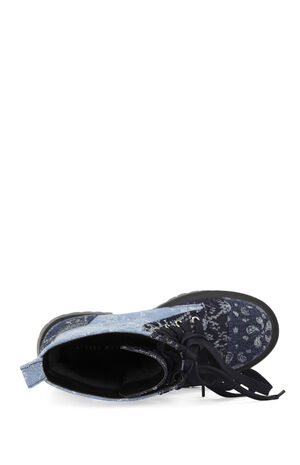Women's Providence Denim Bandana Combat Boots image number 4