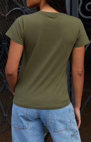 Green New York Embroidered T-Shirt image number 4