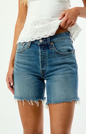 Symmetry 501 Mid Thigh Denim Shorts image number 2