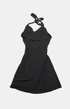 2000s Halter Midi V-Neck Dress image number 2