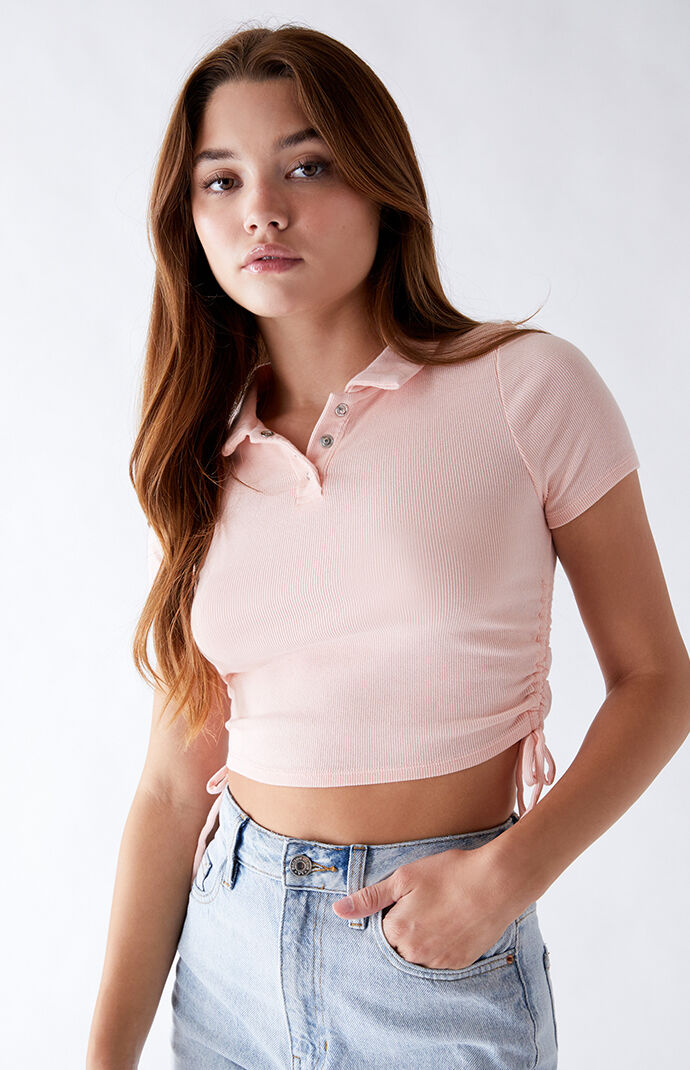 PacCares Callie Cinched Polo Shirt PacSun
