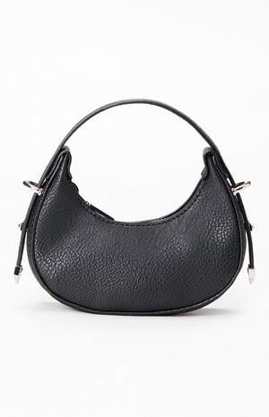 Faux Leather Mini Saddle Bag image number 3