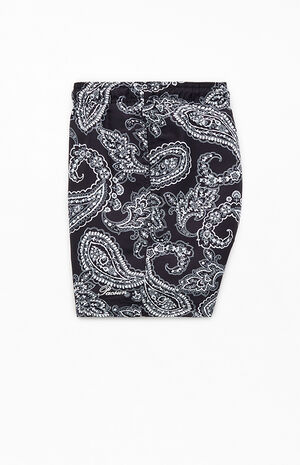 Black Paisley AOP 4.5" Swim Trunks image number 3