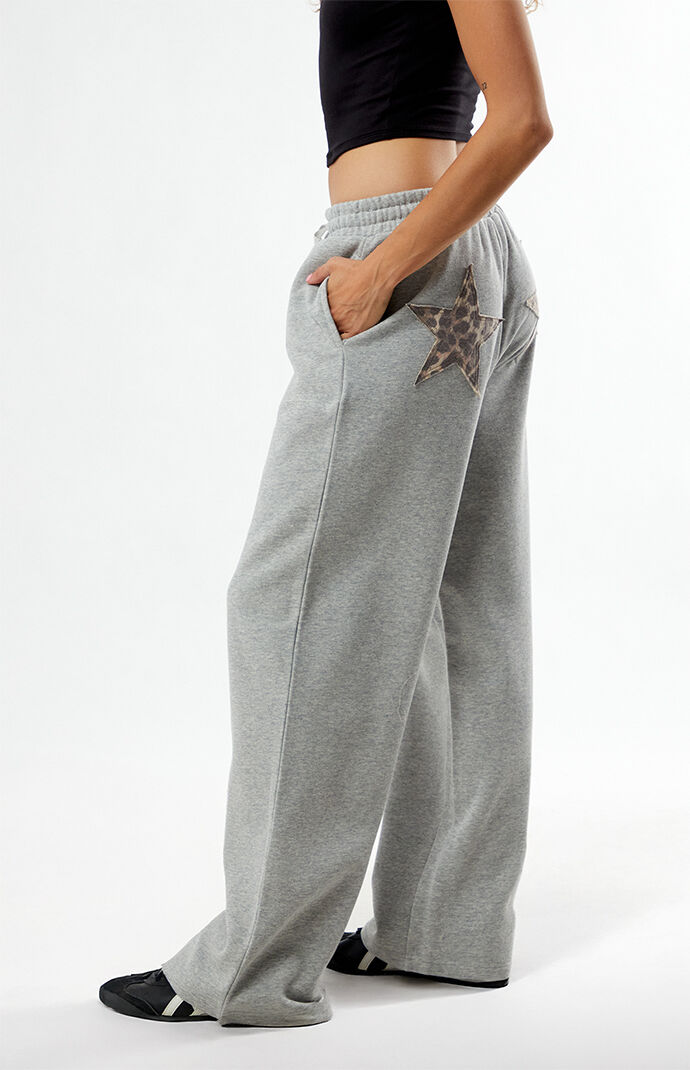 ★ILLIGO★ Star Patch Sweatpants Melange 5011543715 Star Patch Sweatpants Melange - illigo | 60% - Asian Fashion
