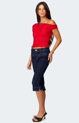 Jenny Scrunched Asymmetric Top image number 5