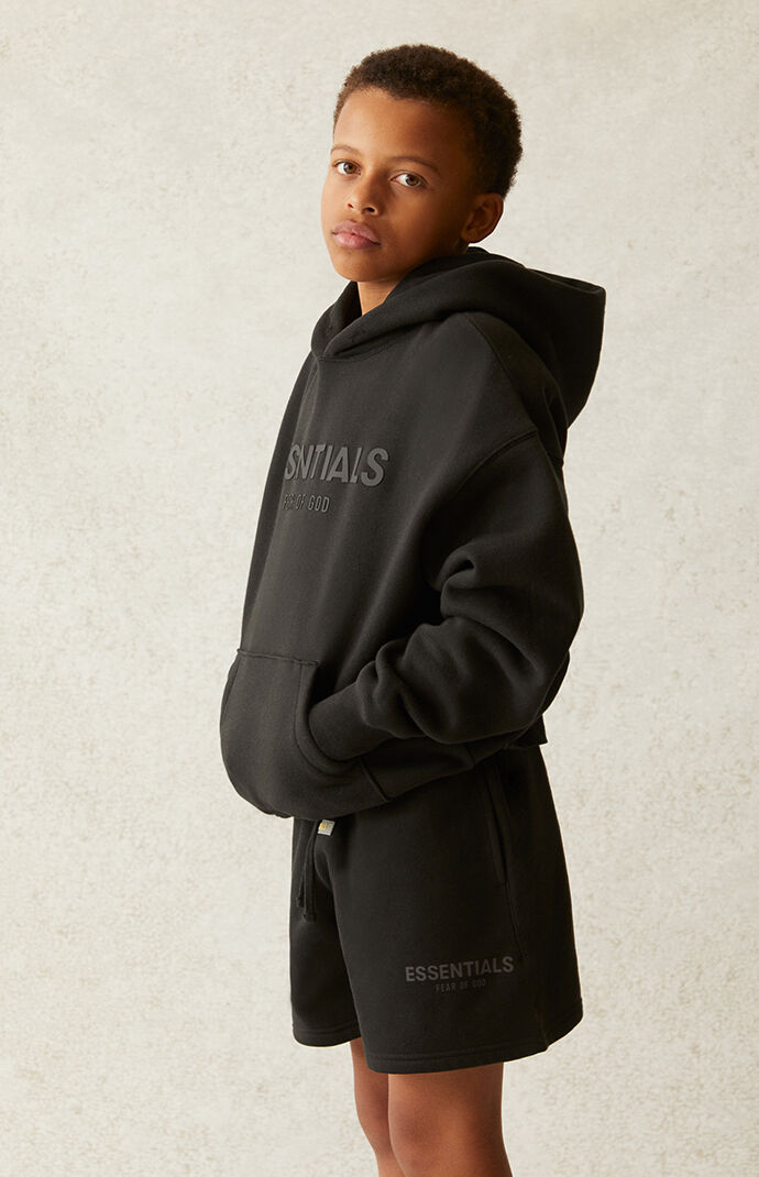 Kids Fear of God Black Hoodie PacSun