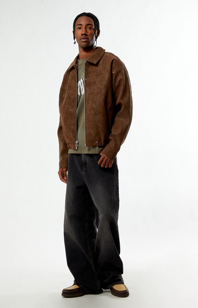 ジャケット・アウター for ALEX コート ジャケット 「Alfred Alex」ラバーロゴ ビッグハイネックフード