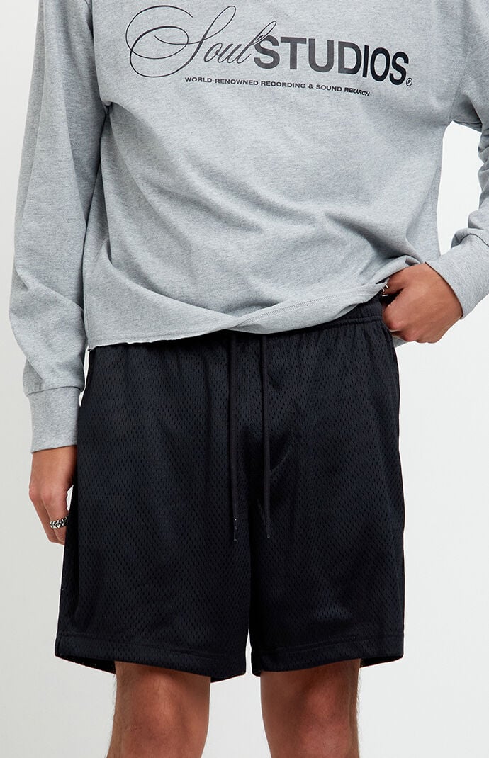 Pacsun Black Aaron Mesh Volley Shorts