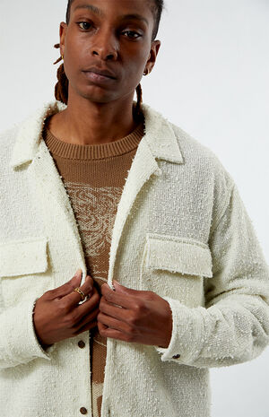 Cream Connell Long Sleeve Camp Shirt image number 2