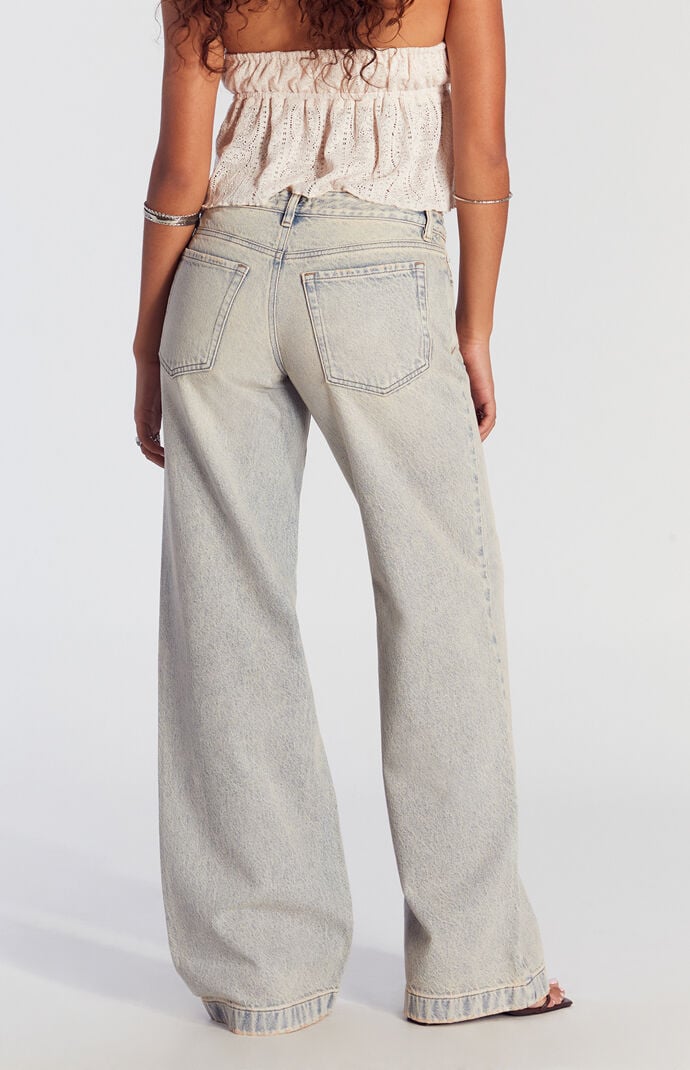 Pacsun Casey Low Rise Baggy Jeans Light Tinted