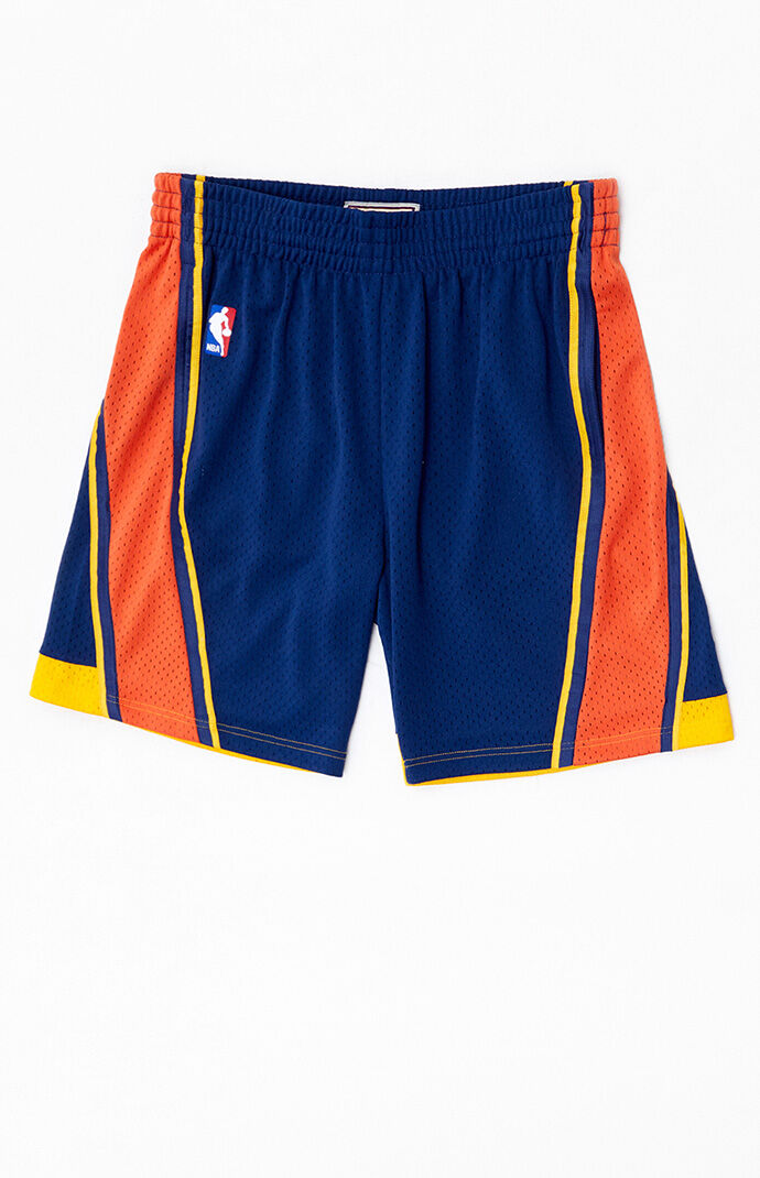 Mitchell Ness Warriors Swingman Basketball Shorts PacSun