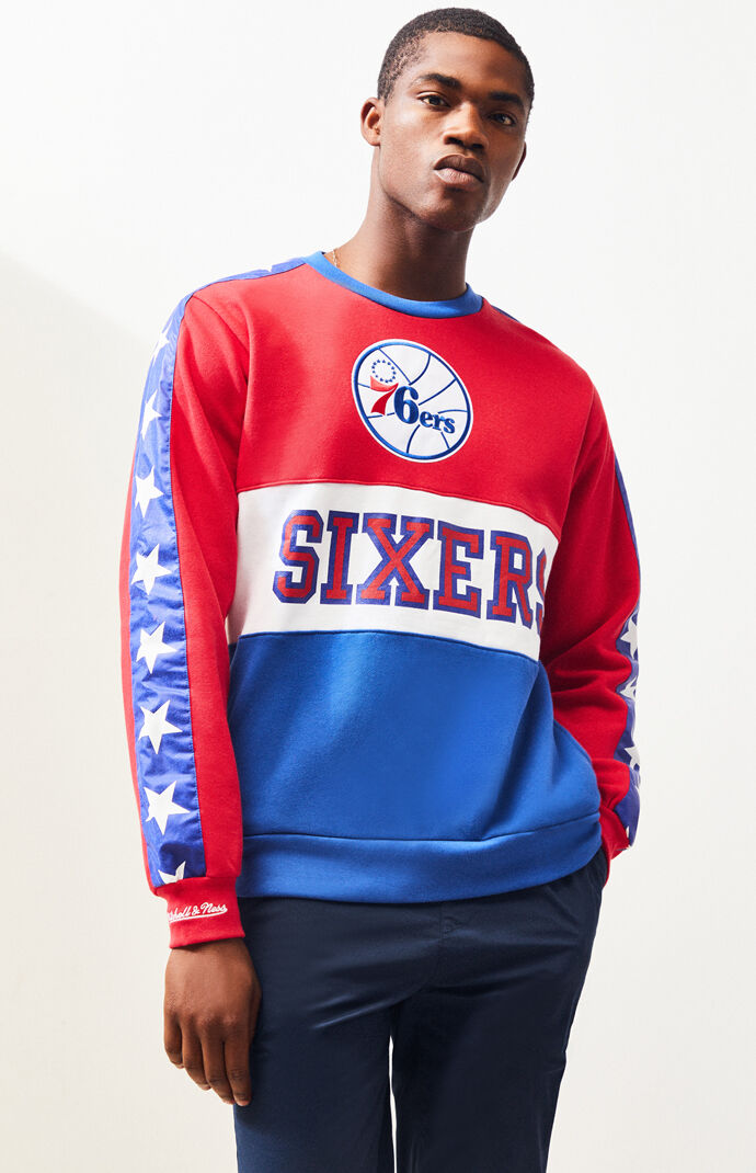 mitchell and ness sixers jacket