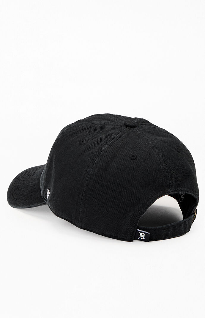 47 Brand Black Detroit Tigers Clean Up Strapback Hat