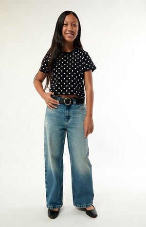 Black Polka Dot Skimmer T-Shirt image number 4
