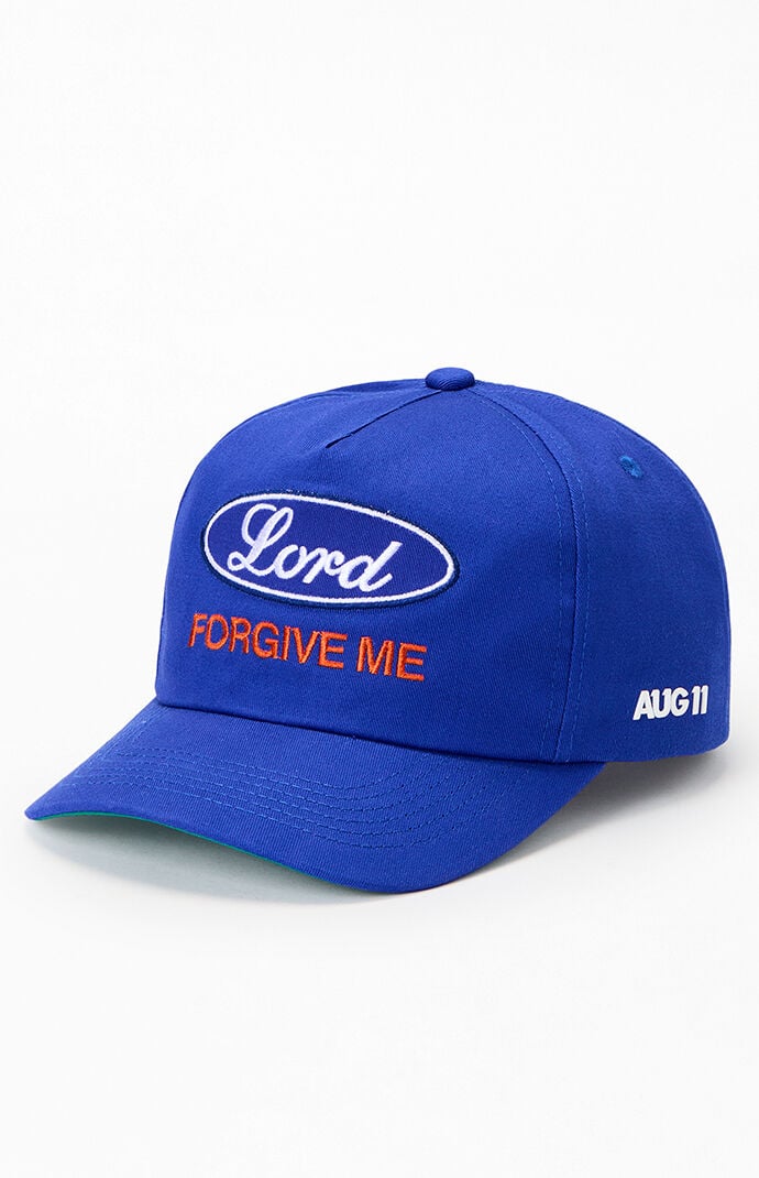 Aug11 Blue Lord Forgive Me Snapback Hat