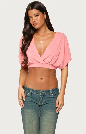 Candela V-Neck Cropped Top image number 1