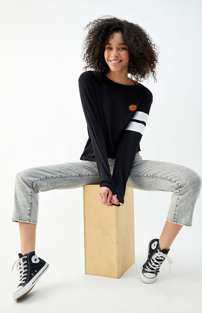 Classic Dot Stripe Long Sleeve T-Shirt