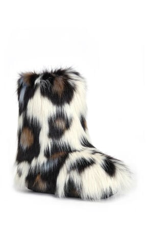 Women's Albert Leopard Faux Fur Boots image number 2