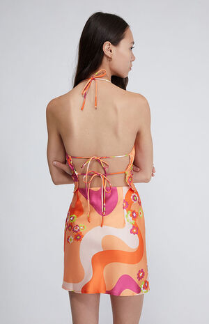 Eco Psychedelic Floral Mini Skirt image number 4