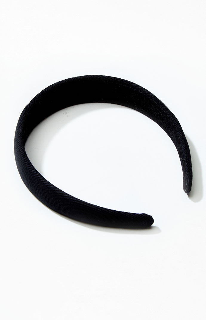 Thick outlet black headband