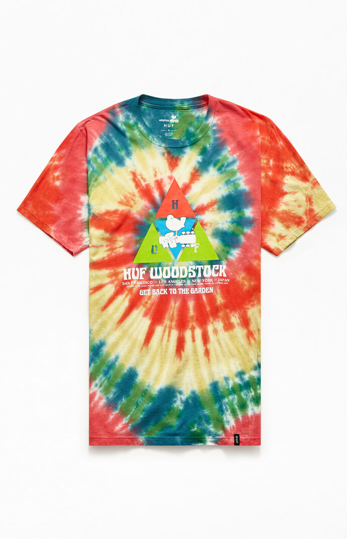 Huf Woodstock Peaking Tie Dyed T Shirt Pacsun
