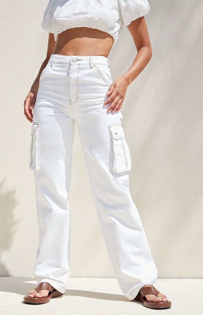 Pacsun white sale cargo pants