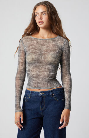 Oakley Mesh Textured Long Sleeve Top image number 2