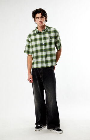 Dirt Green Woven Camp Shirt&nbsp; image number 6