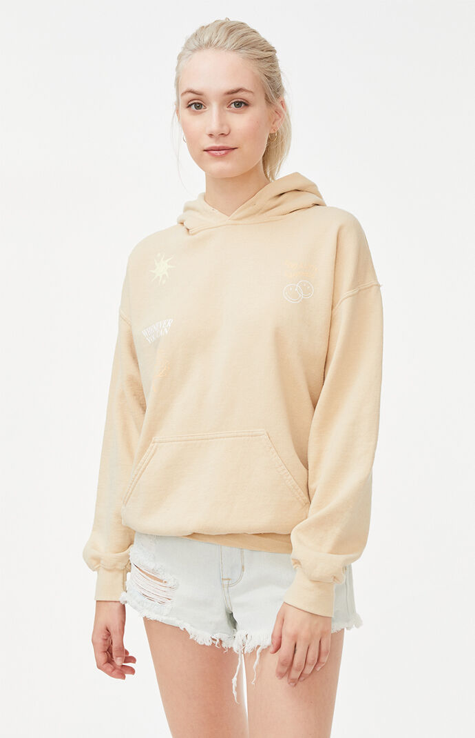 Smiley face hoodie pacsun on sale