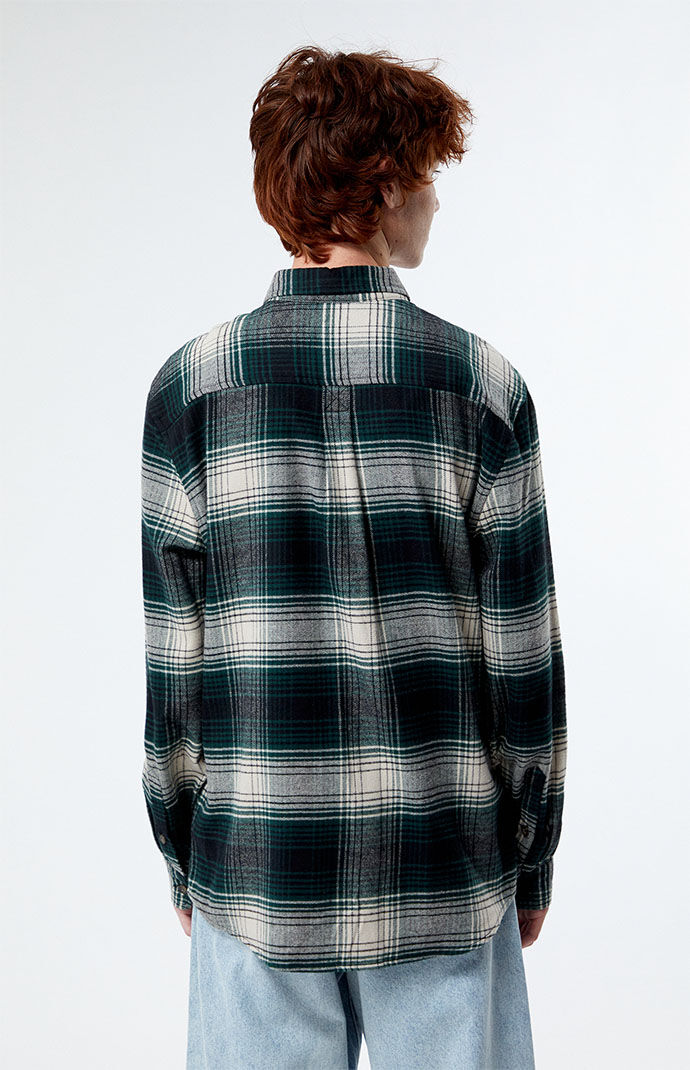 Green and black plaid store shirt