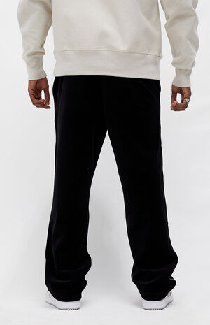 Pacific Sunwear Black Velour Relaxed Sweatpants image number 4