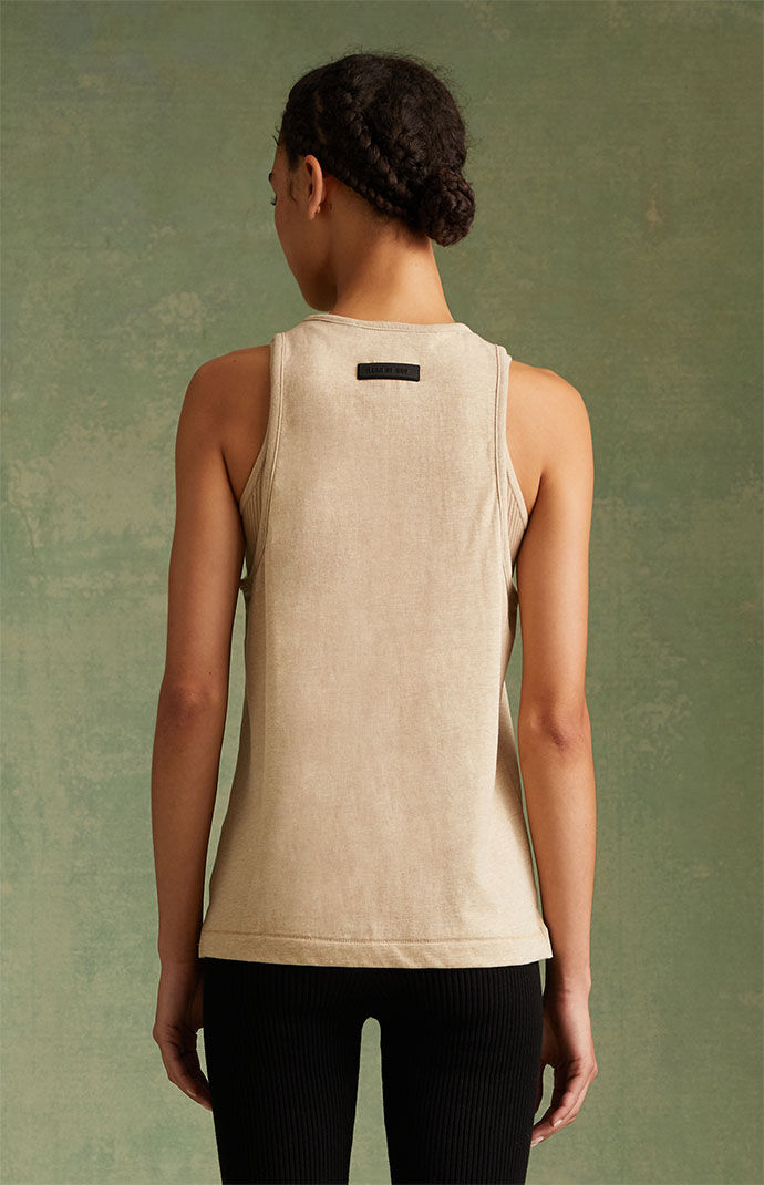 Fear of God ESSENTIALS Women's Gold Heather Core Tank Top
