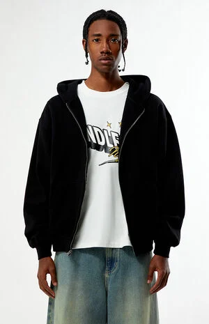 Solid Full Zip Hoodie image number 1