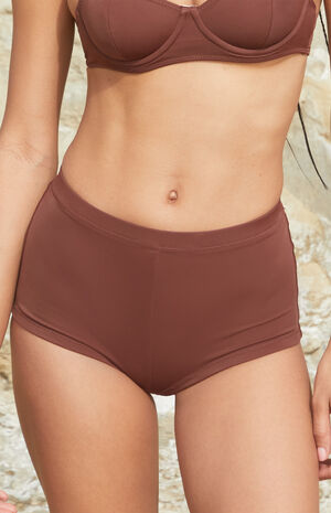 Brown Poppy Swim Shorts image number 2