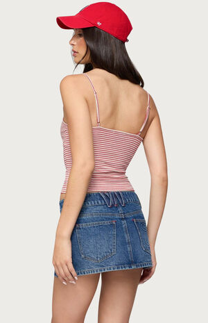 Tova Striped Scoop Tank Top image number 3