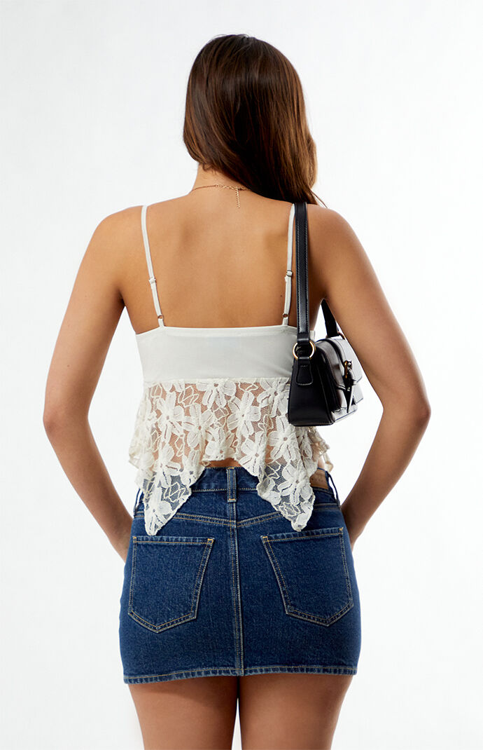 Your Favorite Isolde Lace Sharkbite Tank Top | Pacsun